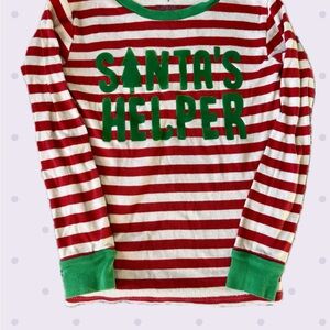Carter's Red and White Striped Pajama Top